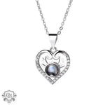 Heart's Enchantment: Diamond Antler Projection Necklace -  QH Clothing