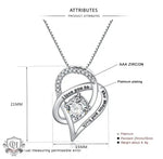 Heart of Love Zircon Pendant Necklace -  QH Clothing