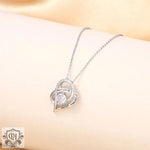 Heart of Love Zircon Pendant Necklace -  QH Clothing