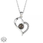 Heart's Embrace Diamond Projection Necklace -  QH Clothing