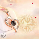 Heart's Embrace Diamond Projection Necklace -  QH Clothing