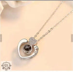 Heart's Reflection Diamond Projection Necklace -  QH Clothing