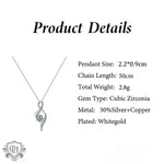 Elegant Solitaire Diamond Pendant Necklace for Daughters -  QH Clothing