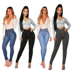 High Waist Hip Lift Skinny Jeans - QH Clothing