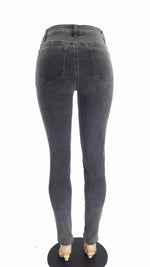 High Waist Hip Lift Skinny Jeans - QH Clothing