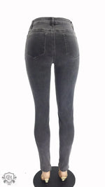 High Waist Hip Lift Skinny Jeans - QH Clothing