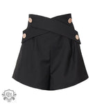 High Waist Wide Leg Shorts - QH Clothing