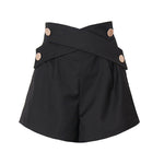 High Waist Wide Leg Shorts - QH Clothing