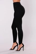 Ultra High Waist Denim Skinny Pants - QH Clothing