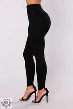 Ultra High Waist Denim Skinny Pants - QH Clothing