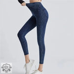 Yoga Jeans Women High Waist Shaping Skinny Slimming Pocket Yoga Outer Match Skinny Pants - Quality Home Clothing| Beauty