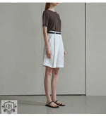 High Waist Linen Bermuda Shorts - QH Clothing