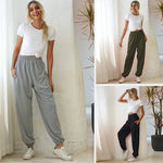 High Waist Loose Sweater Pants - QH Clothing