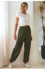 High Waist Loose Sweater Pants - QH Clothing