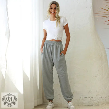 High Waist Loose Sweater Pants - QH Clothing