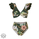 High Waist Ruffle Bikini Set - QH Clothing