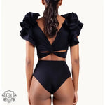 High Waist Ruffle Bikini Set - QH Clothing