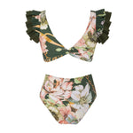 High Waist Ruffle Bikini Set - QH Clothing