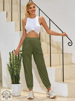 High Waist Yoga Trousers - QH Clothing