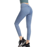 Spring Summer Denim Yoga Weight Loss Pants Women High Waist Slimming Hip Raise Outer Wear Tight Stretch Belly Compression Casual Pants - Quality Home Clothing| Beauty