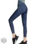 Spring Summer Denim Yoga Weight Loss Pants Women High Waist Slimming Hip Raise Outer Wear Tight Stretch Belly Compression Casual Pants - Quality Home Clothing| Beauty