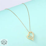 Exquisite Hollow Heart Zircon Pendant Necklace: A Luxurious Gift for Mom -  QH Clothing