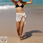 Knitted Hollow Out Mini Beach Skirt - QH Clothing