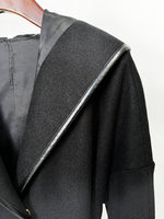 Hooded Belt Wool Jacket Coat - QH Clothing