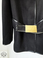 Hooded Belt Wool Jacket Coat - QH Clothing