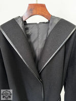 Hooded Belt Wool Jacket Coat - QH Clothing