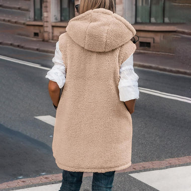 Hooded Mid Length Coat - Clothing