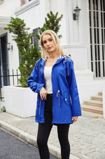 Hooded Waterproof Trench Coat Women - QH Clothing