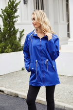 Hooded Waterproof Trench Coat Women - QH Clothing