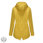 Hooded Waterproof Trench Coat Women - QH Clothing