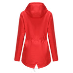 Hooded Waterproof Trench Coat Women - QH Clothing