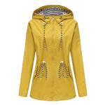 Hooded Waterproof Trench Coat Women - QH Clothing