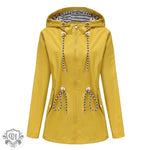 Hooded Waterproof Trench Coat Women - QH Clothing