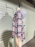 Hooded Plaid Winter Coat - QH Clothing