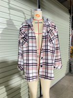 Hooded Plaid Winter Coat - QH Clothing