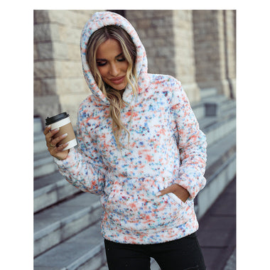 Hooded Snowflake Polka Dot Sweater. - QH Clothing