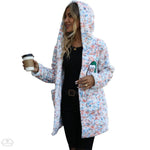 Autumn Winter Women Hooded Long Sleeve Loose Snowflake Plush Christmas Casual Jacket - Quality Home Clothing| Beauty