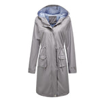 Waterproof Hooded Trench Coat Women - QH Clothing