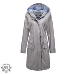 Waterproof Hooded Trench Coat Women - QH Clothing