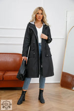 Waterproof Hooded Trench Coat Women - QH Clothing