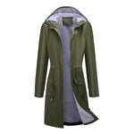 Waterproof Hooded Trench Coat Women - QH Clothing