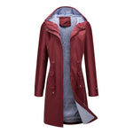 Waterproof Hooded Trench Coat Women - QH Clothing