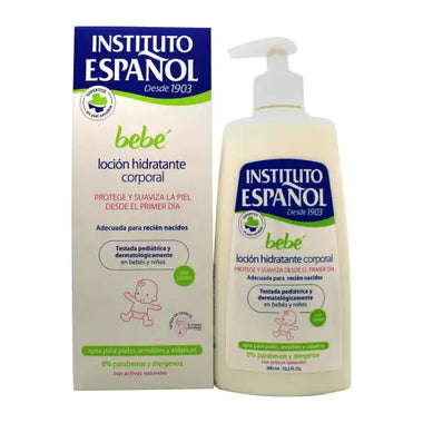 Instituto Español Bebe Baby Moisturizing Body Lotion Newborn Sensitive Skin Without Allergens 300ml - Shower & Body Care