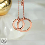 Luxury Interlocking Name Necklace -  QH Clothing