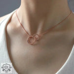 Luxury Interlocking Name Necklace -  QH Clothing