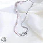 Elegant Pearl and Zircon Necklace -  QH Clothing